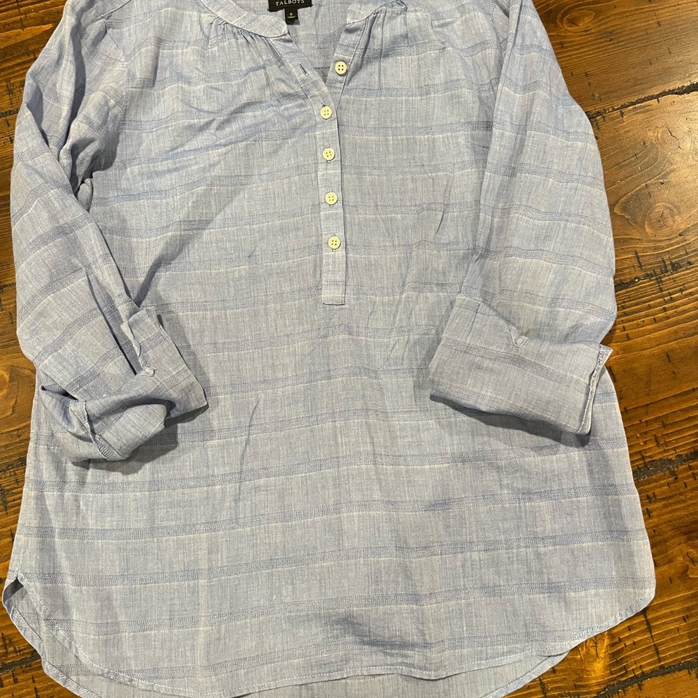 Talbots, size small, sky blue popover